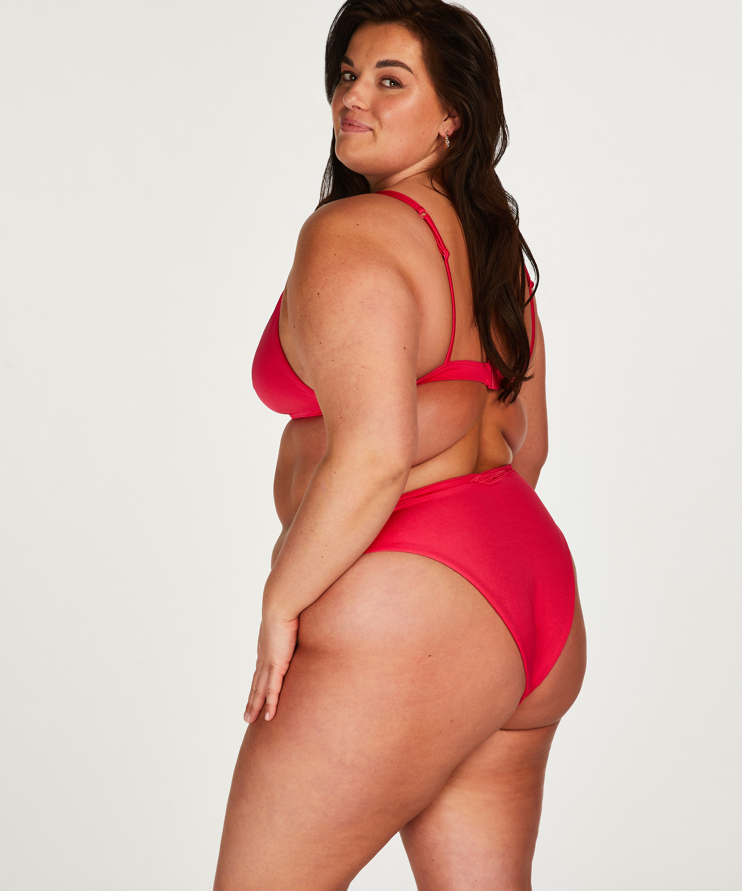 Bikinitrusse med h&oslash;j talje Grenada, pink, main