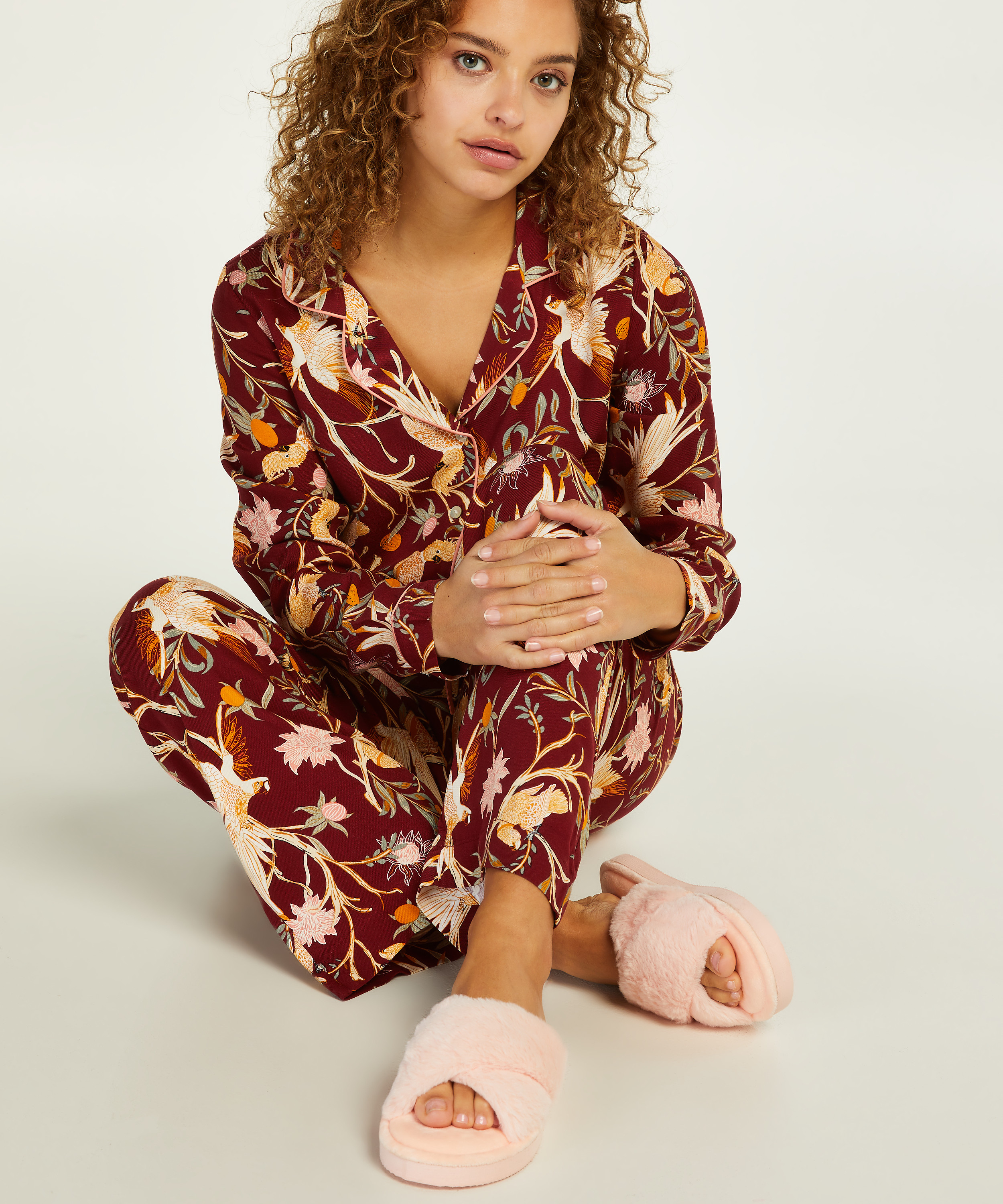 Fake Fur hjemmesko, pink, main