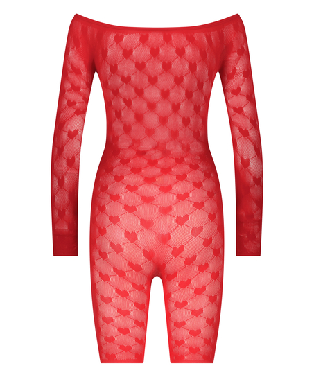 Private Heart Playsuit, r&oslash;d