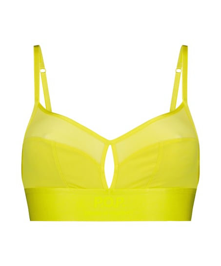 Bralette mesh Flexing, Gul