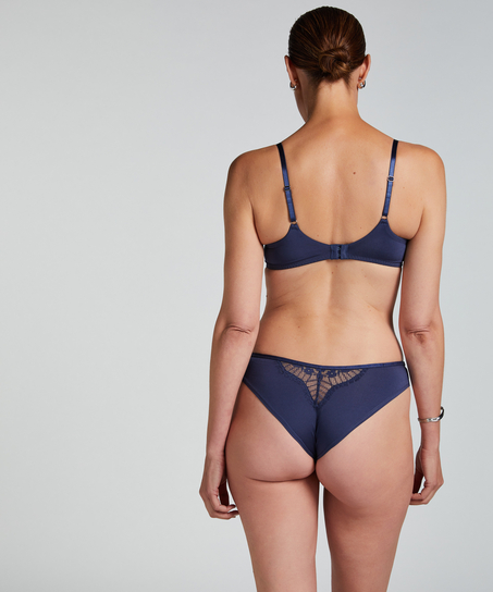 Ikke-formstøbt bøjle-bh Pearlene, Blå