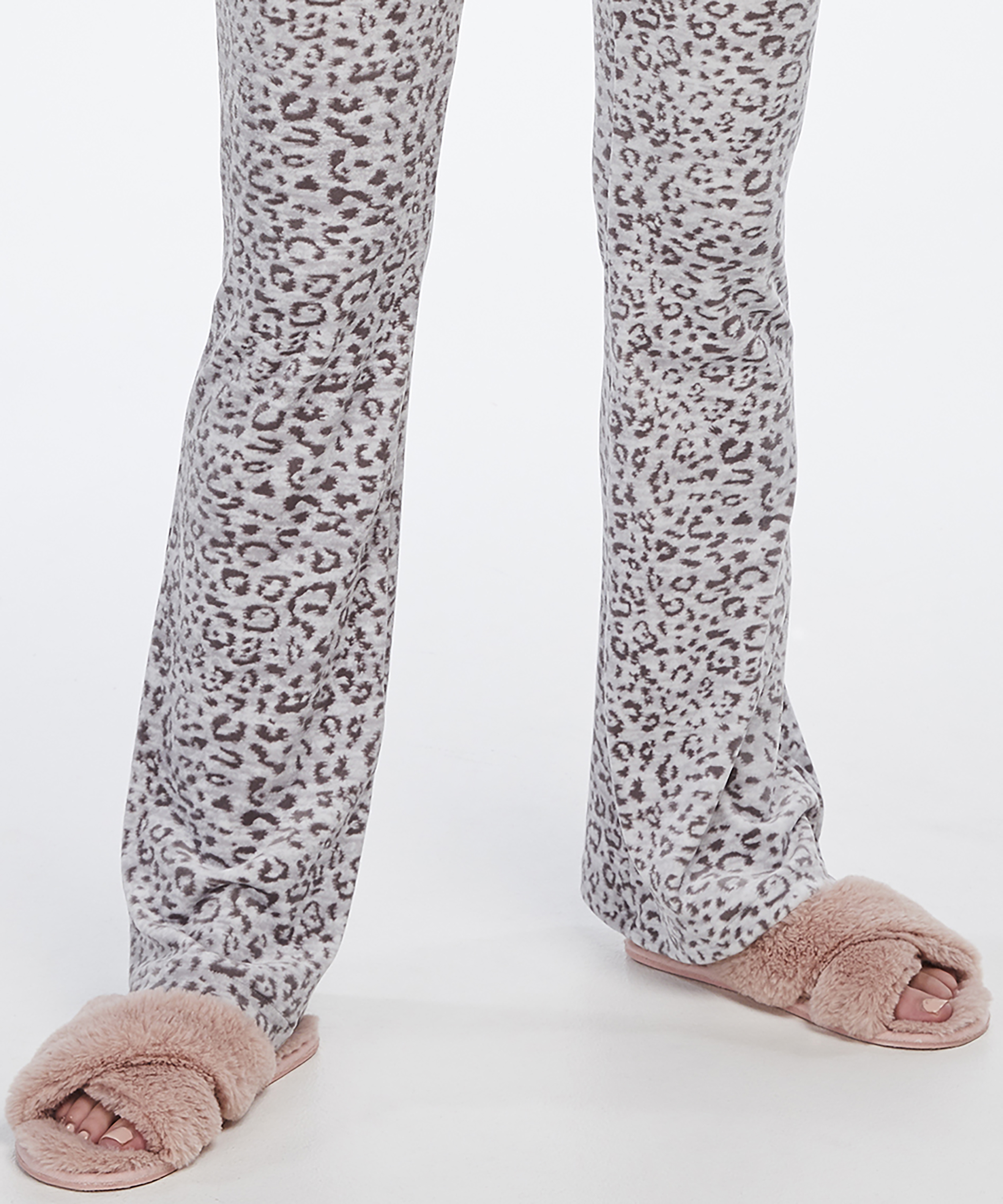 Fake Fur Crossed hjemmesko, pink, main