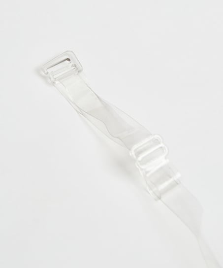Transparente bh-stropper til skål D+, hvid