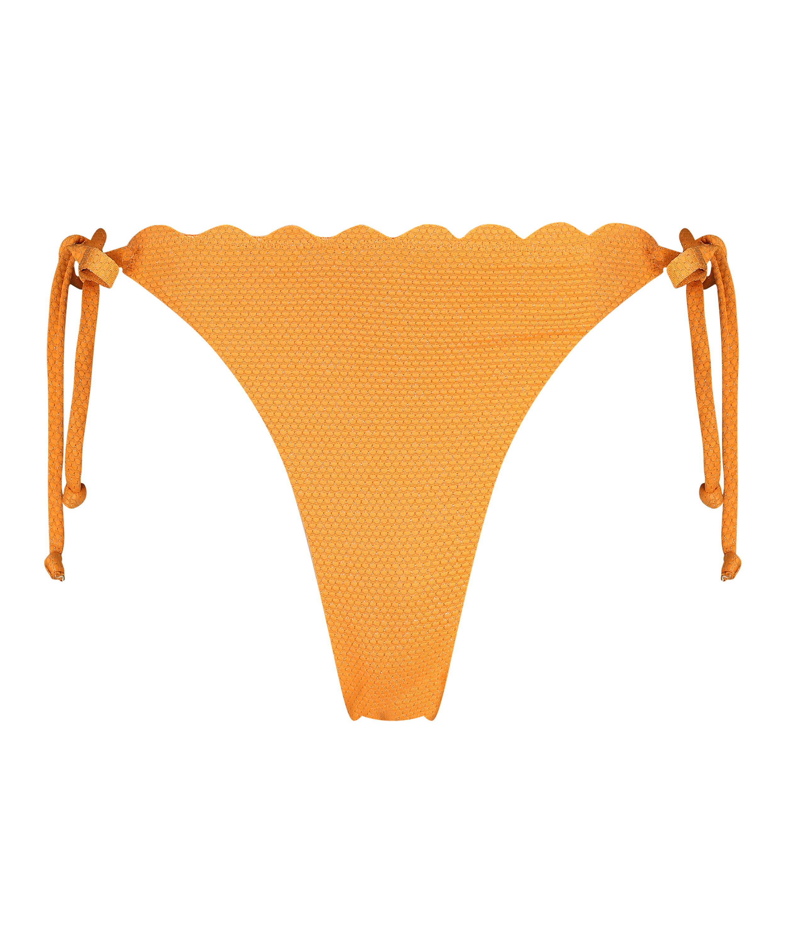 Cheeky Tanga Bikinitrusse Scallop Lurex, Orange, main