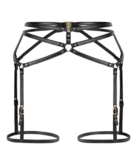 Hofteholder i kunstlæder, Sort