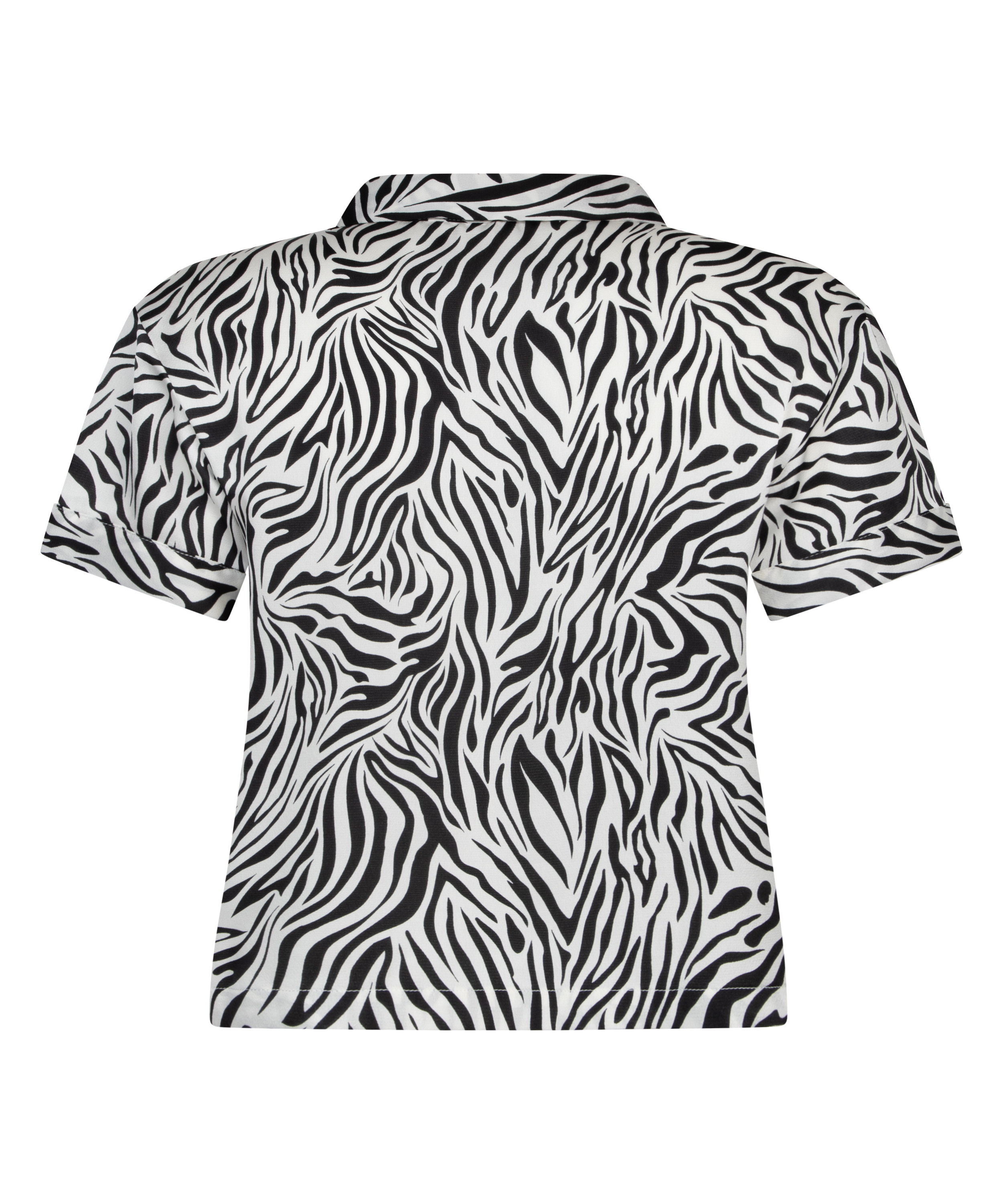 Kort&aelig;rmet satinjakke, Hvid, main