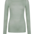 super soft b&aring;dhals bluse med cashmere, Gr&oslash;n