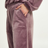 Tall joggingbukser velour, lilla