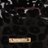 Leopard stor makeuptaske i meshstof, sort