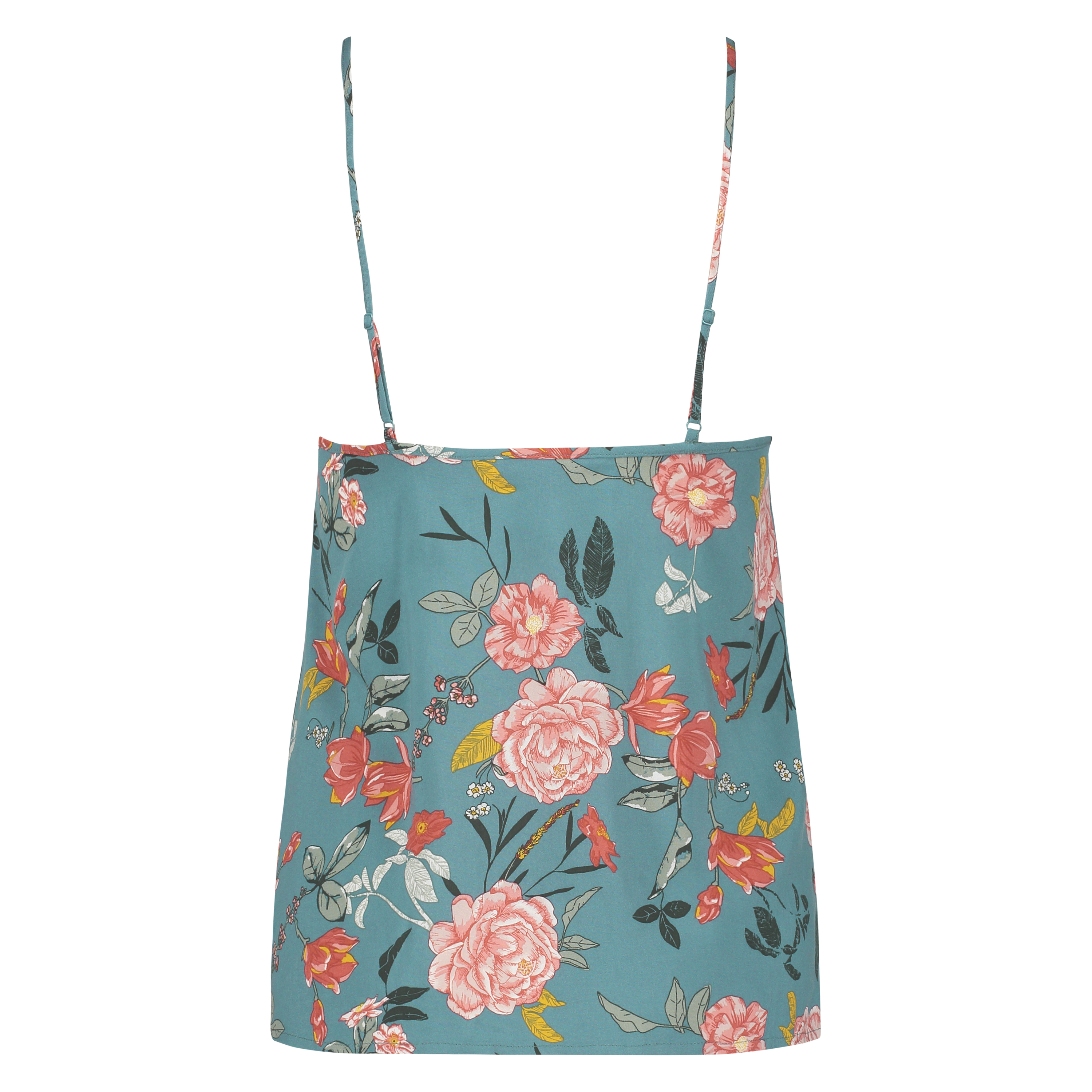 Woven Floral camitop, Gr&oslash;n, main