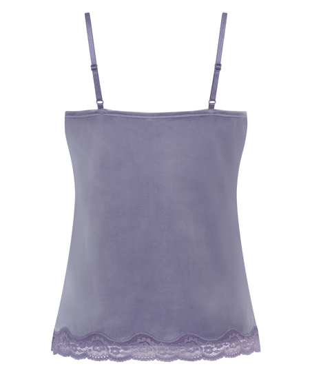 Cami top Velours Lace, Lilla