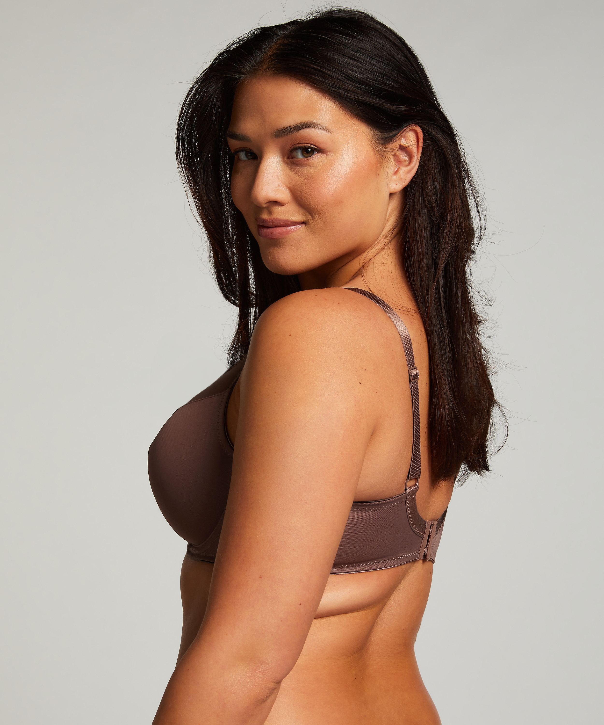 Ikke-formstøbt minimizer bøjle-bh Nina, Brun, main