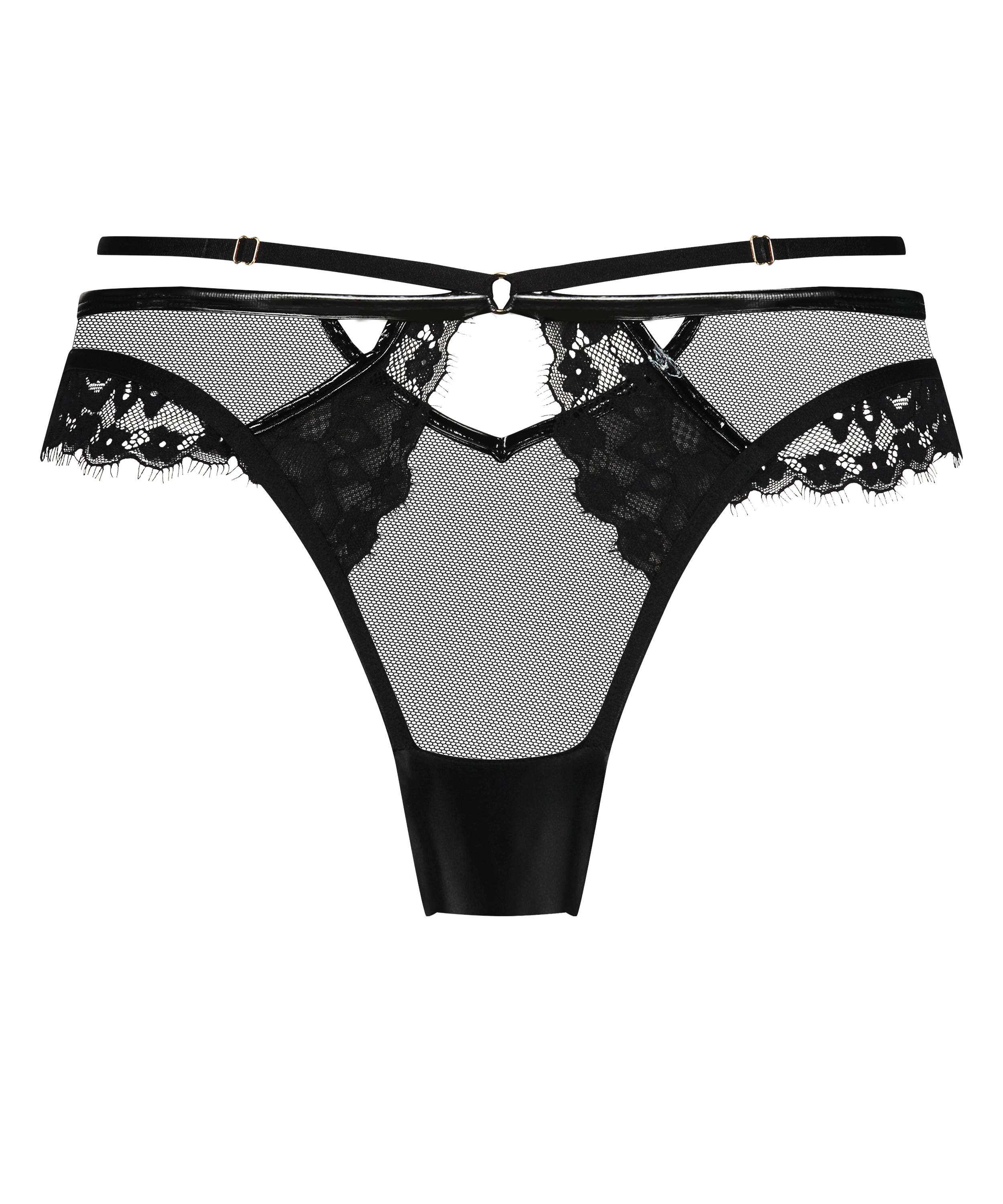 Kali Open Back brasiliansk trusse, sort, main