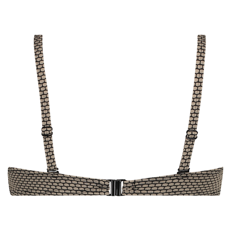 Bandeau-bikinitop Fango, Brun