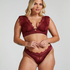Ikke-formstøbt longline bøjle-bh Zoe, Rød