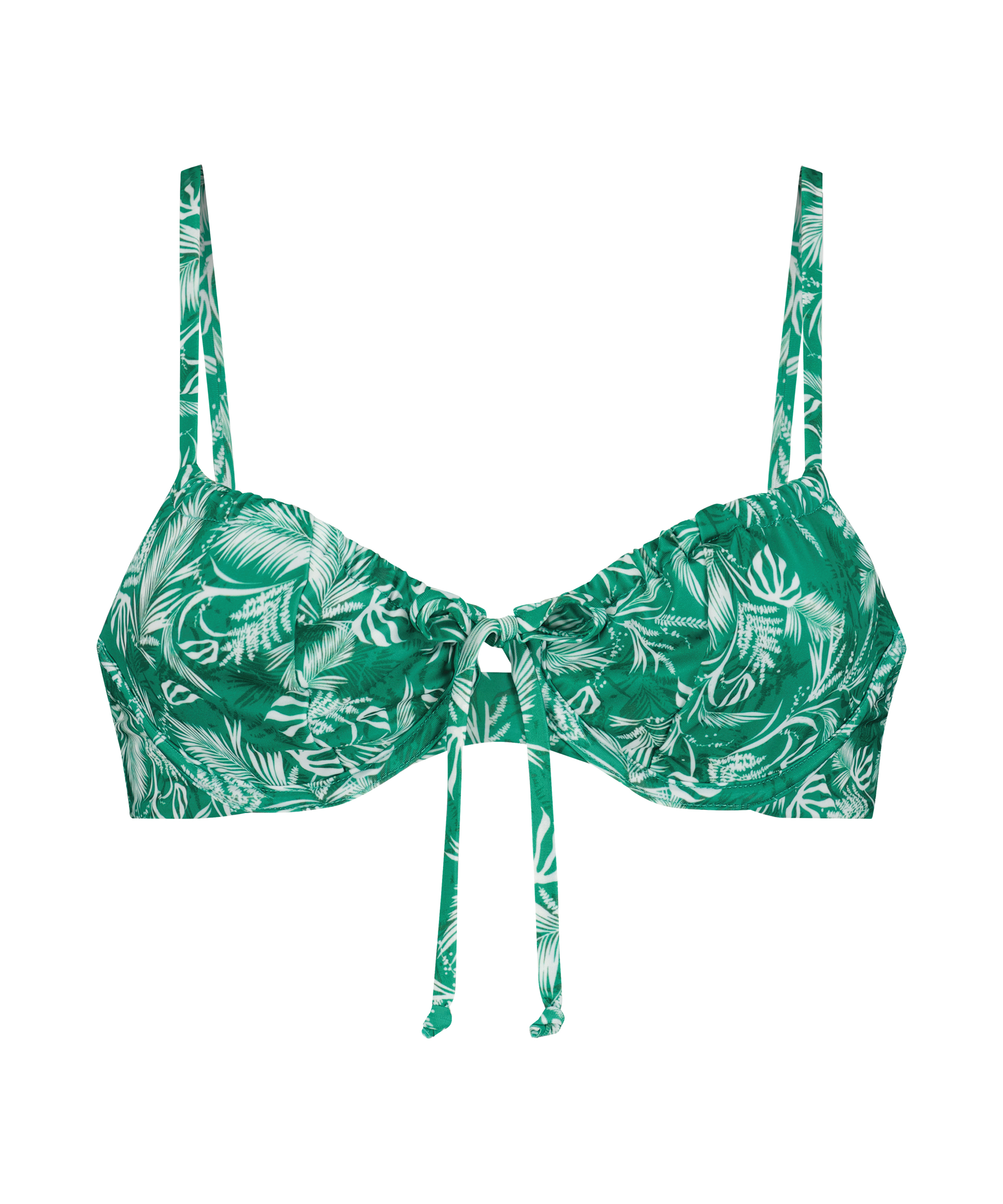 Ikke-formstøbt bikinitop med bøjle Bermuda Rebecca Mir, grøn, main