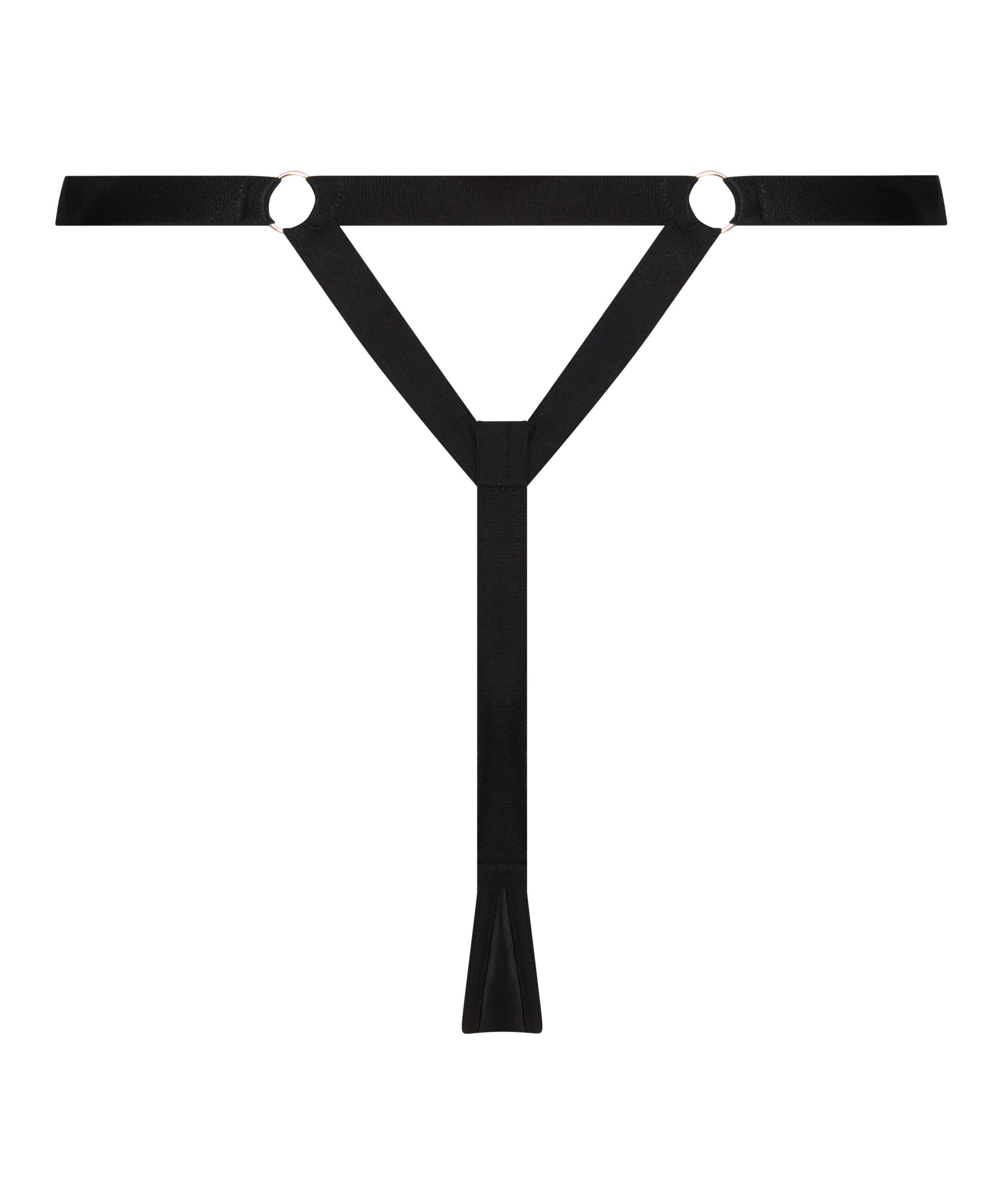 Tara g-streng med h&oslash;j benudsk&aelig;ring, sort, main