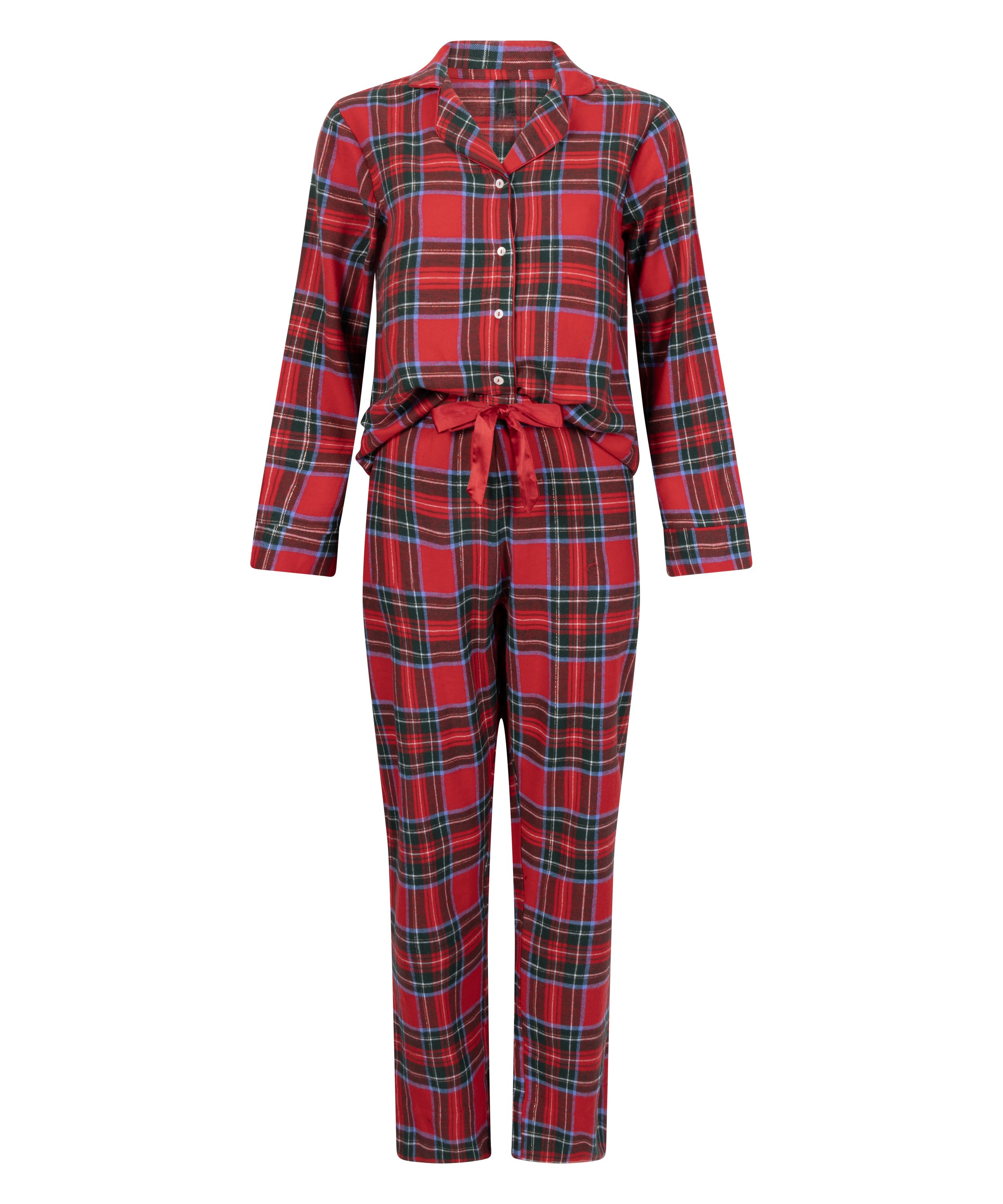 Pyjamassæt Flannel, Rød, main