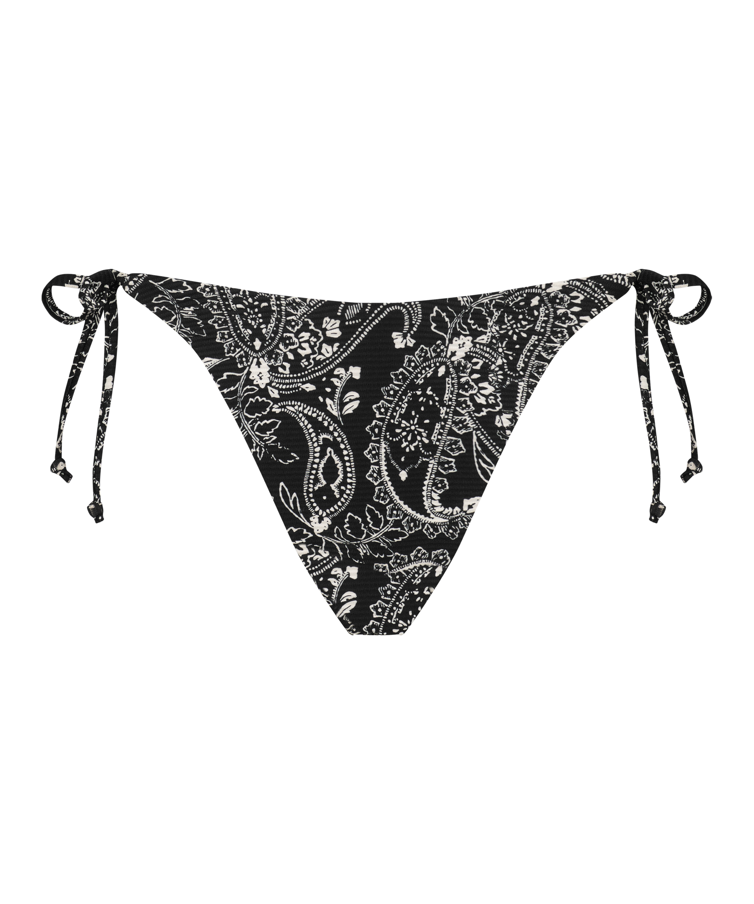 Brasiliansk bikinitrusse Paisley, sort, main