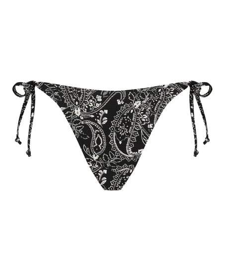 Brasiliansk bikinitrusse Paisley, sort