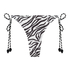 Cheeky Tanga Bikinitrusse Doha Zebra, hvid