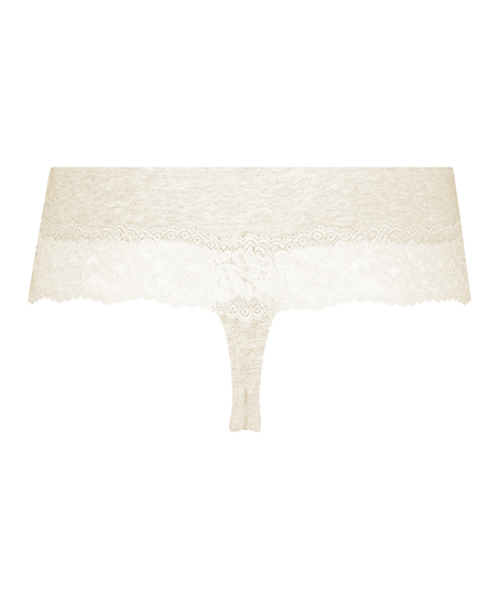 Boxerstreng bomuld, Beige
