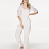 Fleece Novelty onesie-jumpsuit, Lyserød