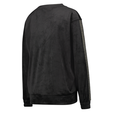 Top Velour Shimmer, Sort