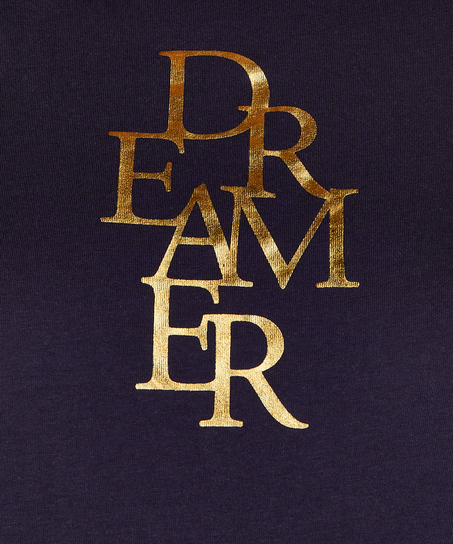 Natskjorte rund hals, Blå