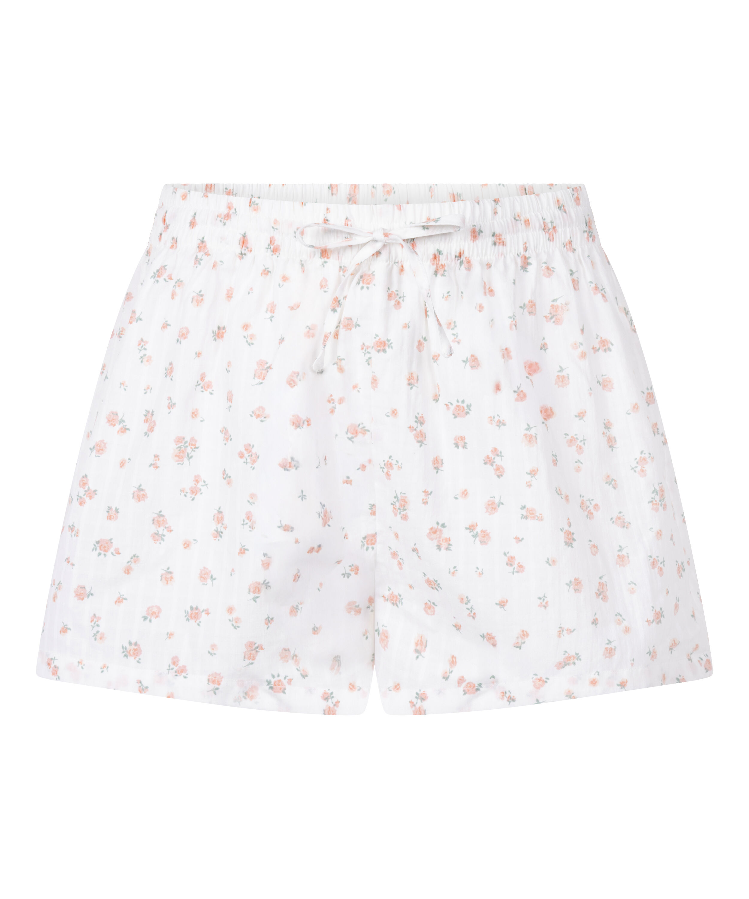 V&aelig;vede pyjamasshorts, Hvid