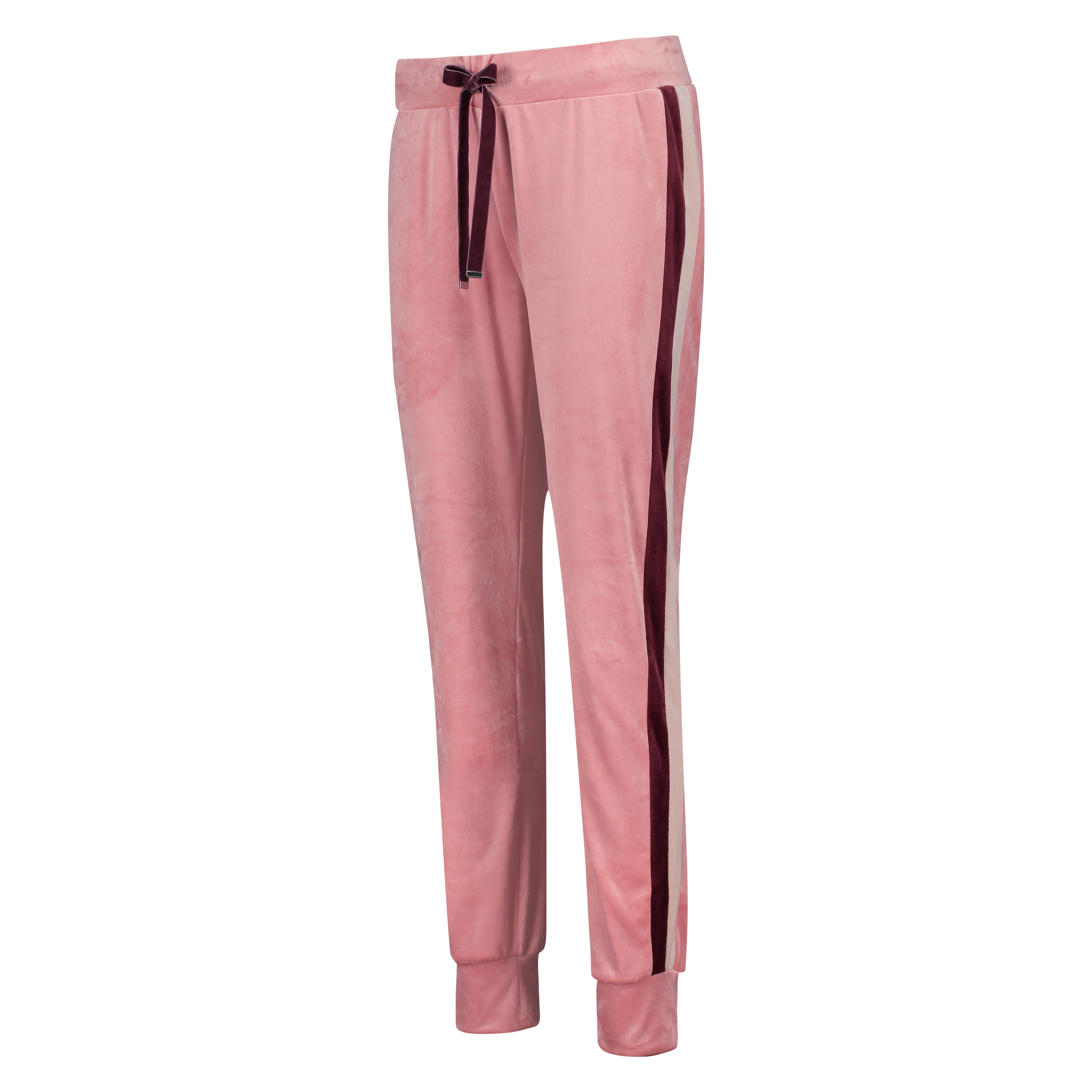 Velours joggingbukser, pink, main