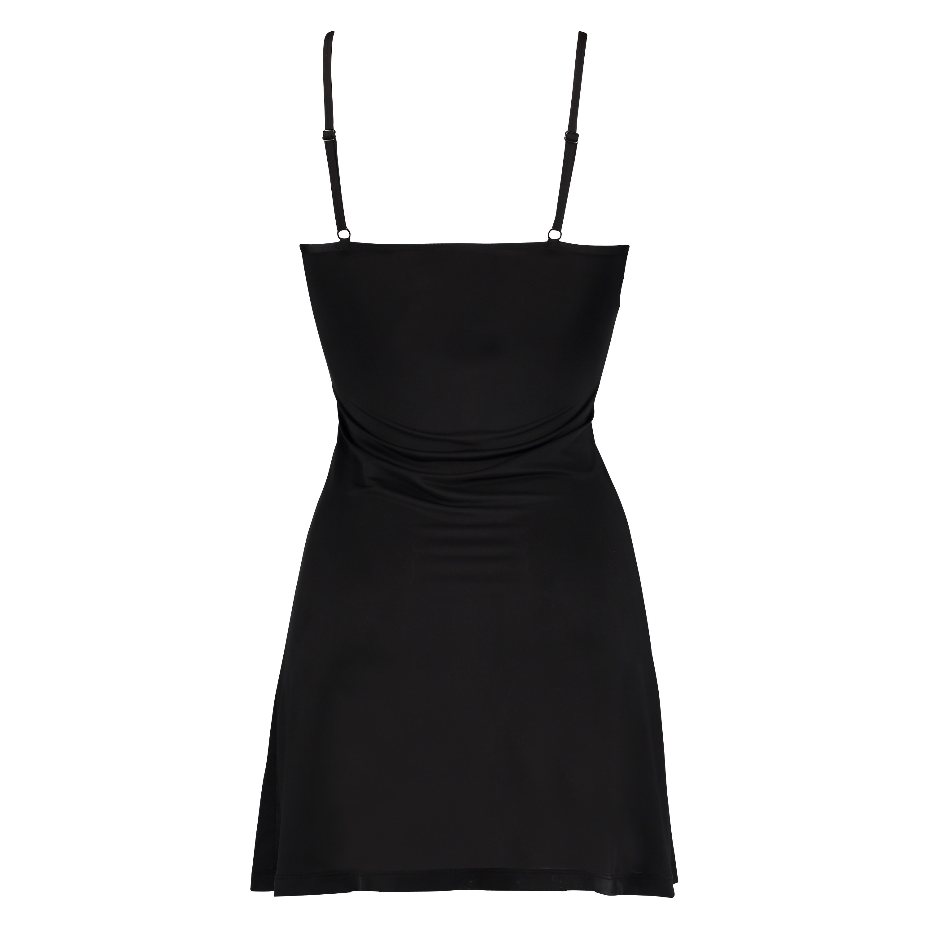 Udglattende underkjole med blonder - Level 1, sort, main