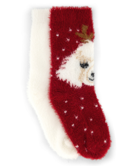 2 par hyggesokker Cosy, Rød