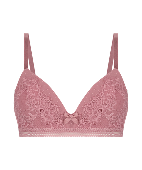 Formstøbt bh uden bøjle Bessie Pink Ribbon, Lyserød