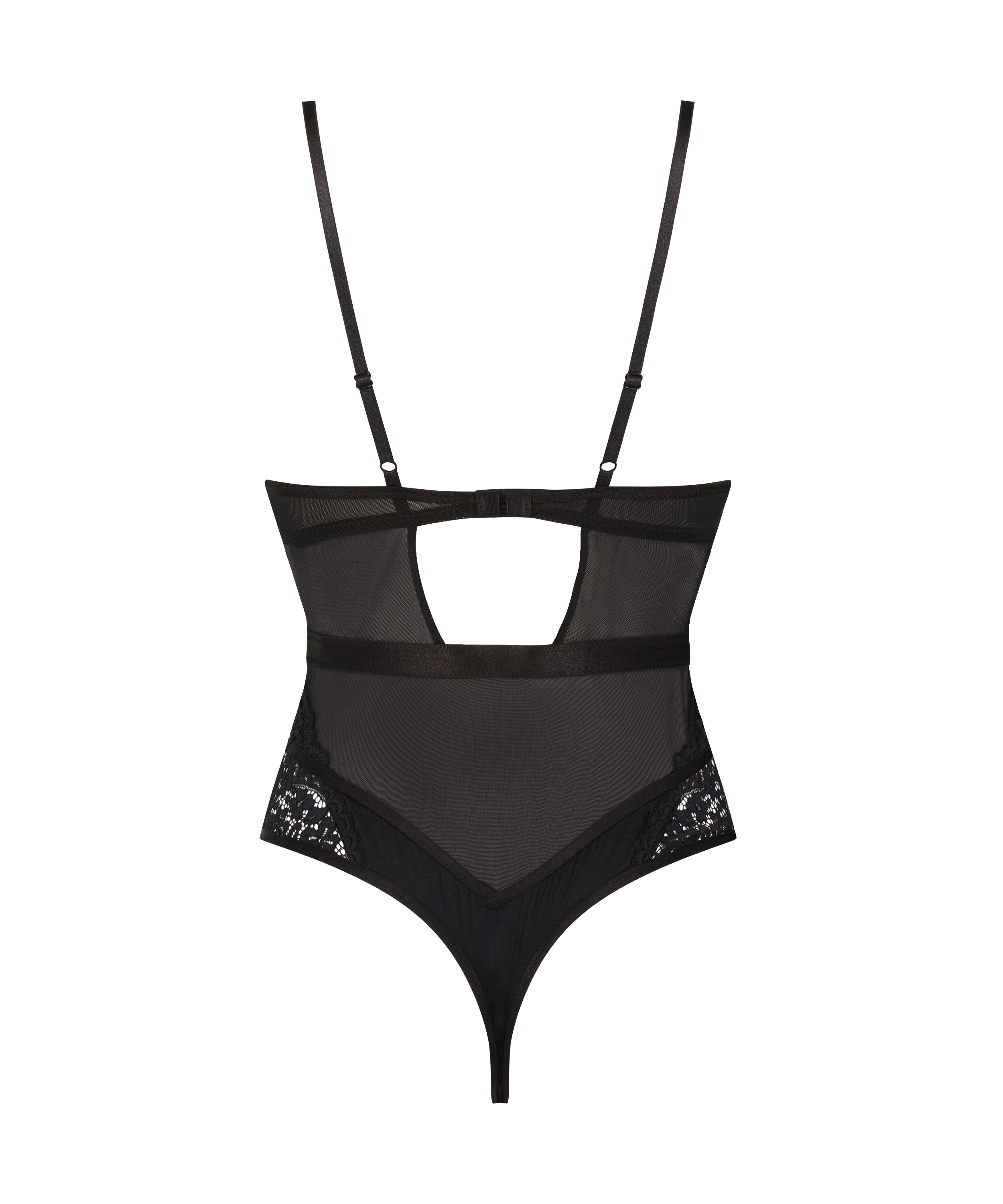 Rose body med b&oslash;jle, Sort, main