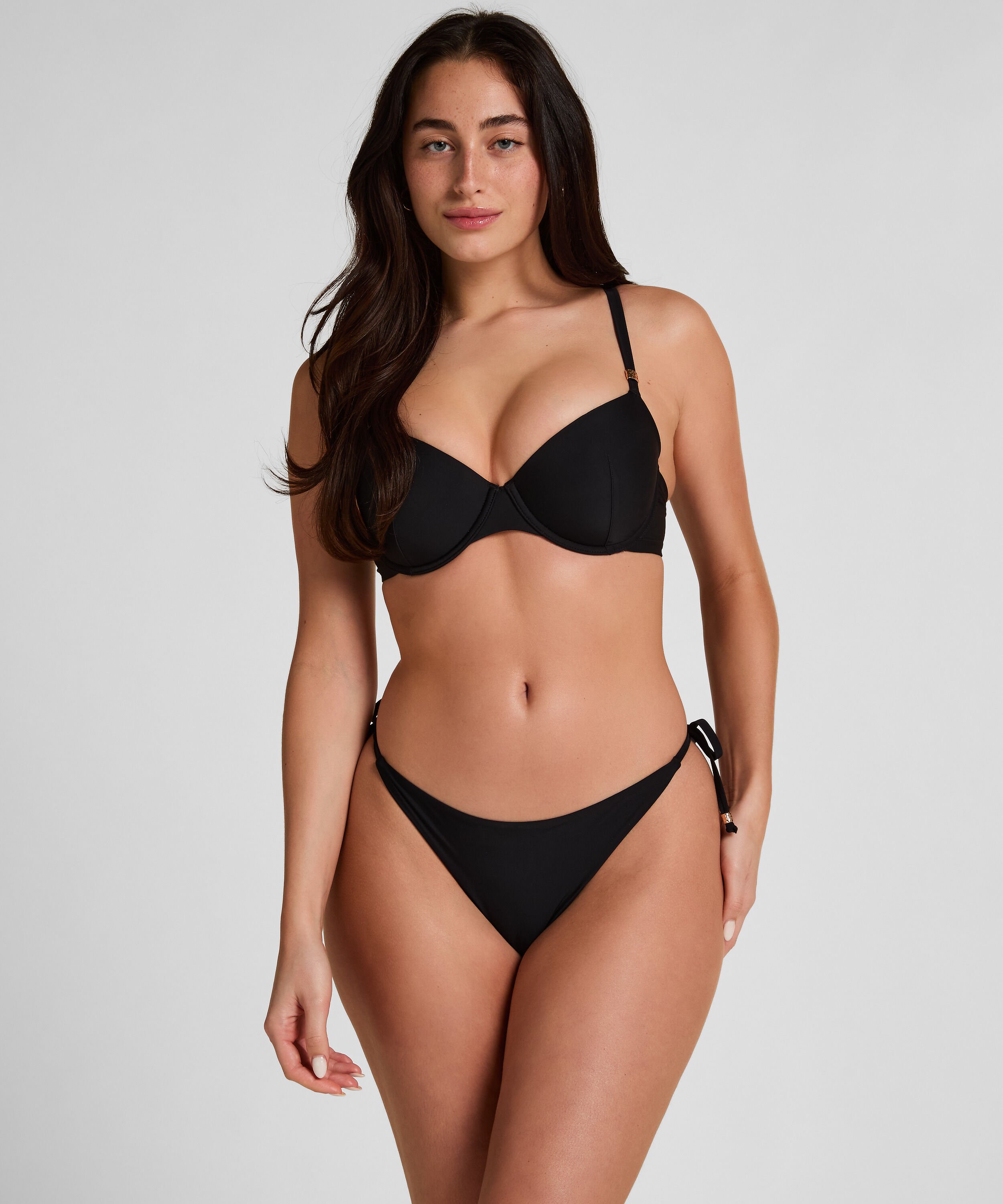 Thong Bikinibund Luxe, Sort