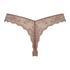 Usynlig g-streng Lace Back, Brown