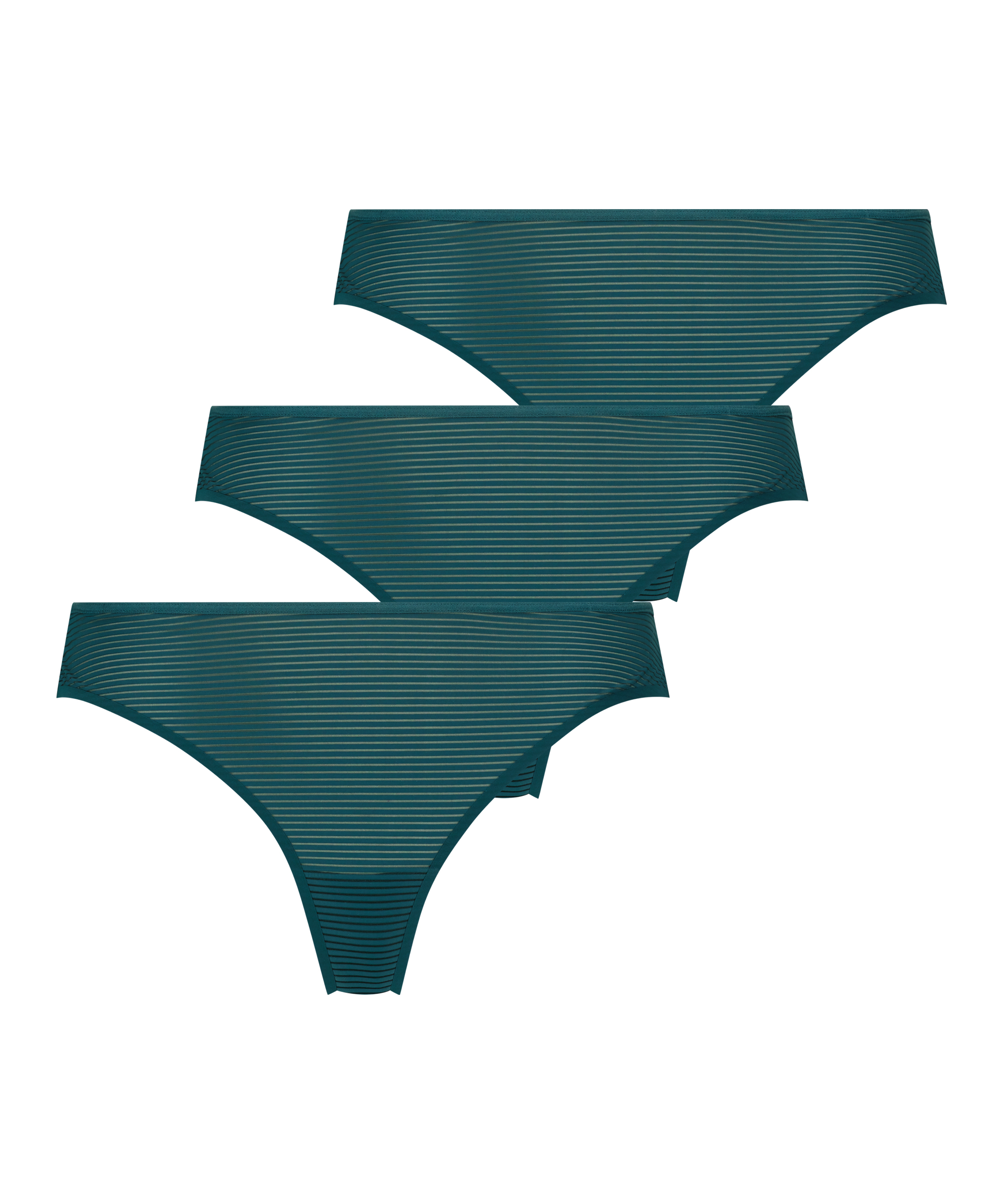 3-styks-pakning g-streng Invisible, grøn, main