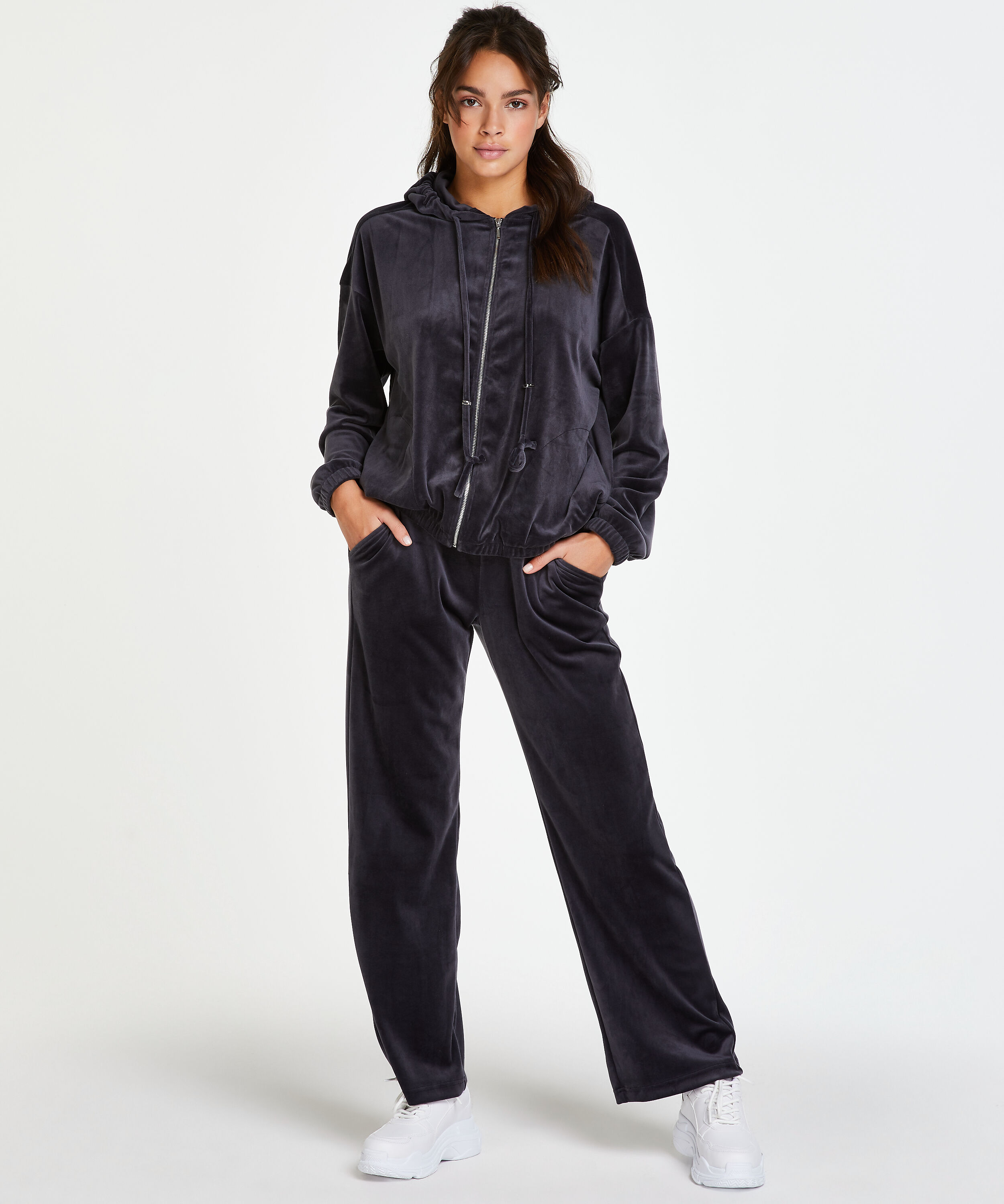 Pyjamasbukser velour, Gr&aring;