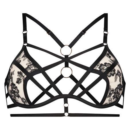 Ikke-polstret b&oslash;jle-bh Dahlia, Sort