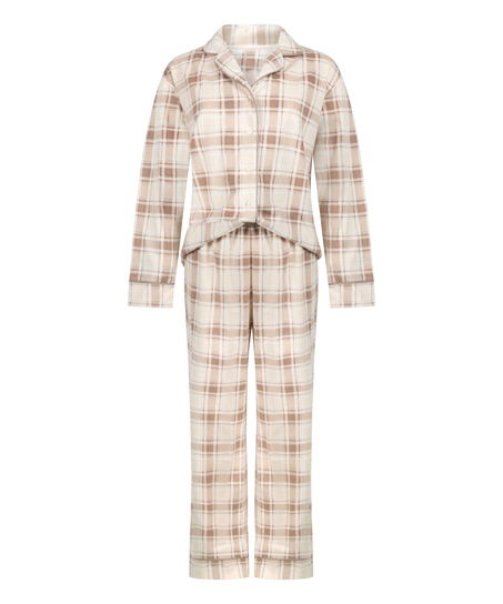 Pyjamas polarfleece, Hvid