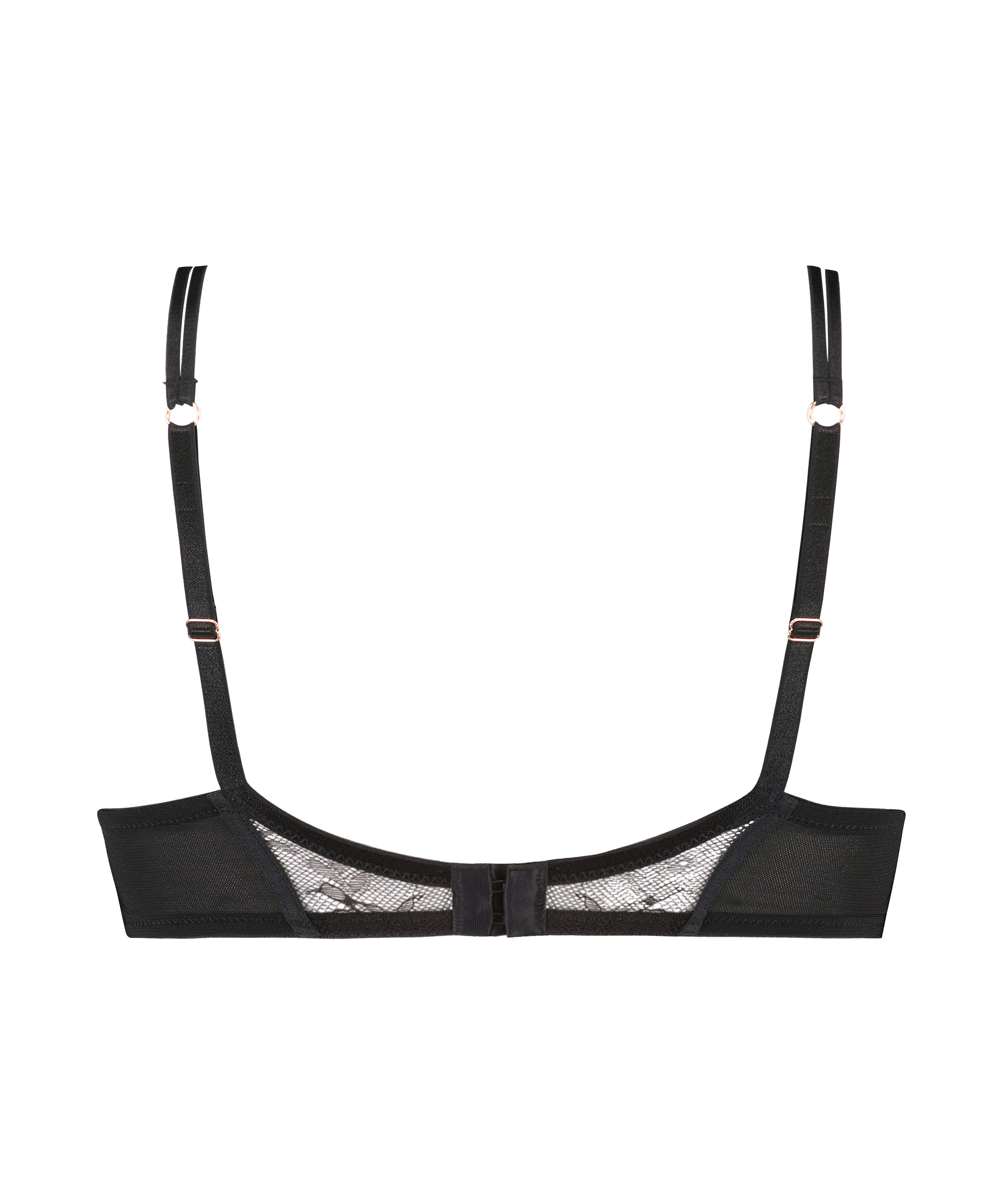 Ikke-formst&oslash;bt b&oslash;jle-bh Kelsey Lucy Hale, Sort, main