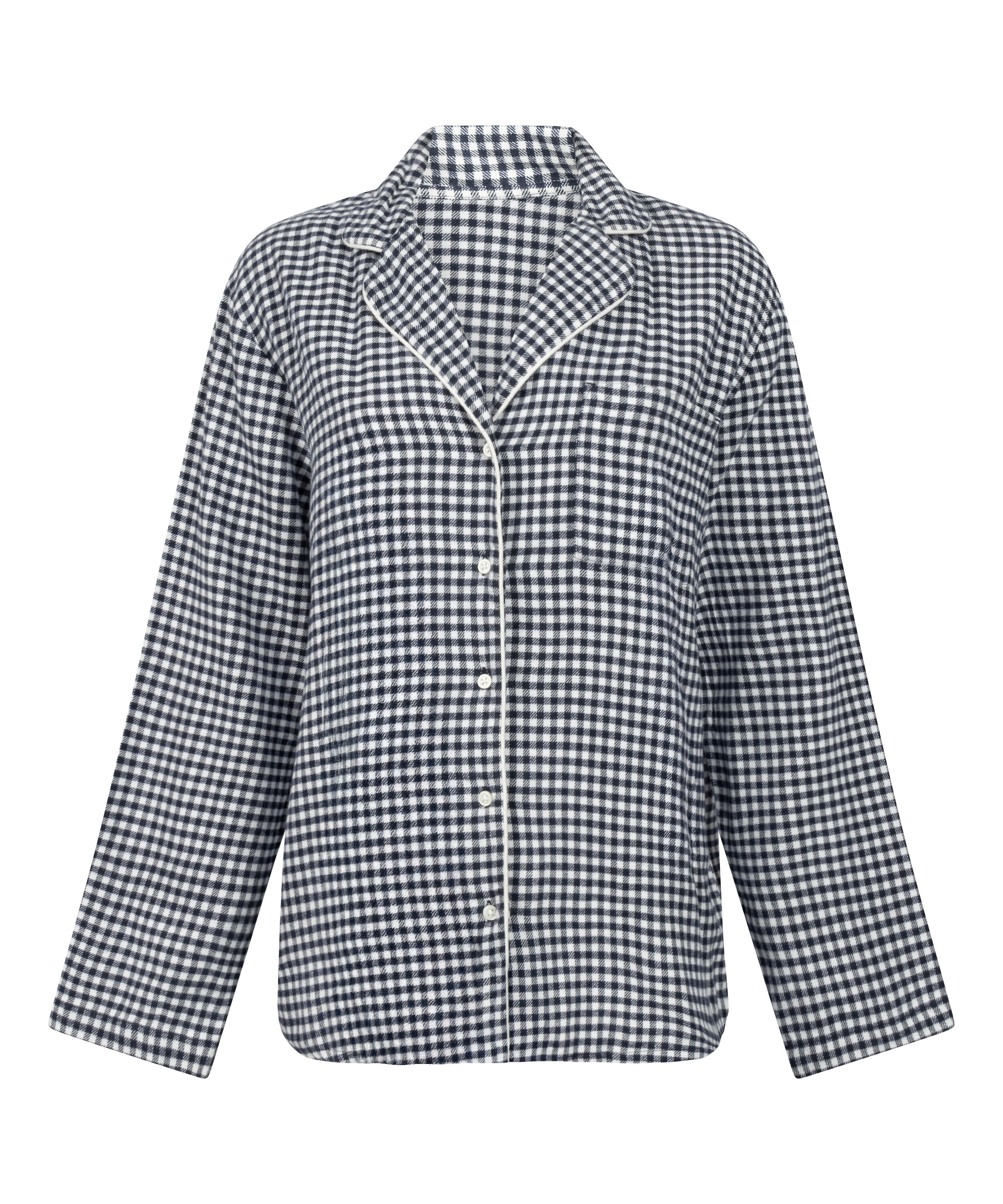 Pyjamastop Flonel Essentials, Bl&aring;