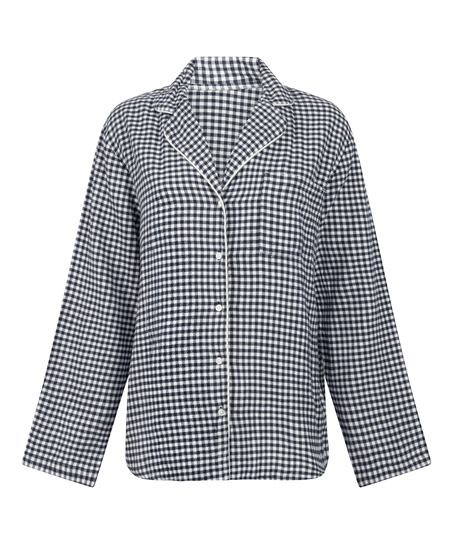 Pyjamastop Flonel Essentials, Blå