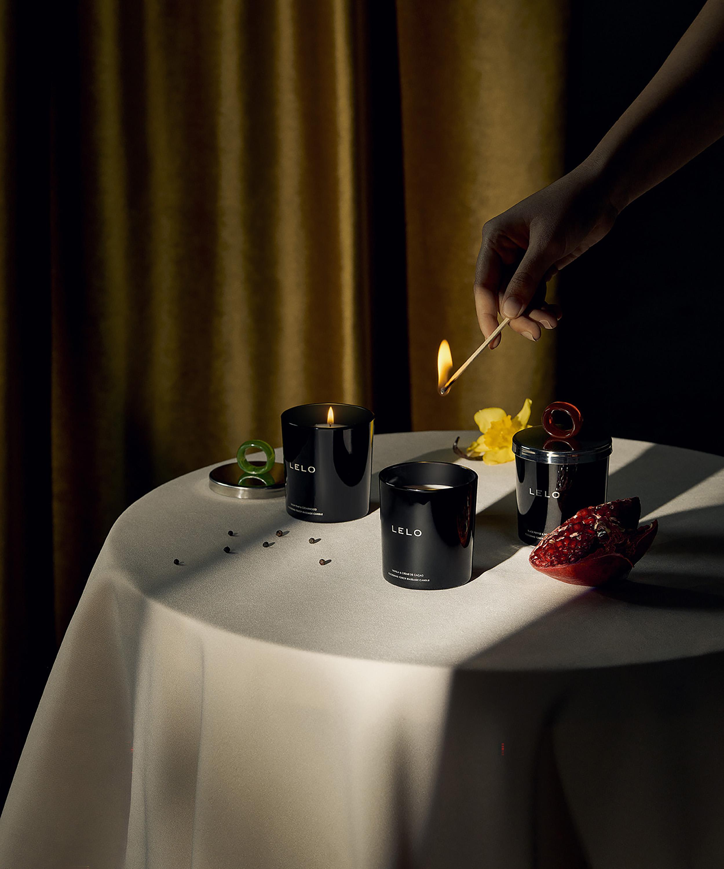 LELO Massage Candle vanilje og kakaocreme, Brown, main