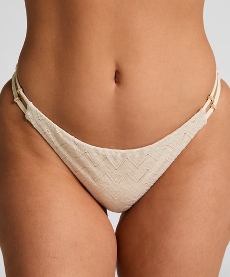 Bikinitrusse Crochet, Hvid