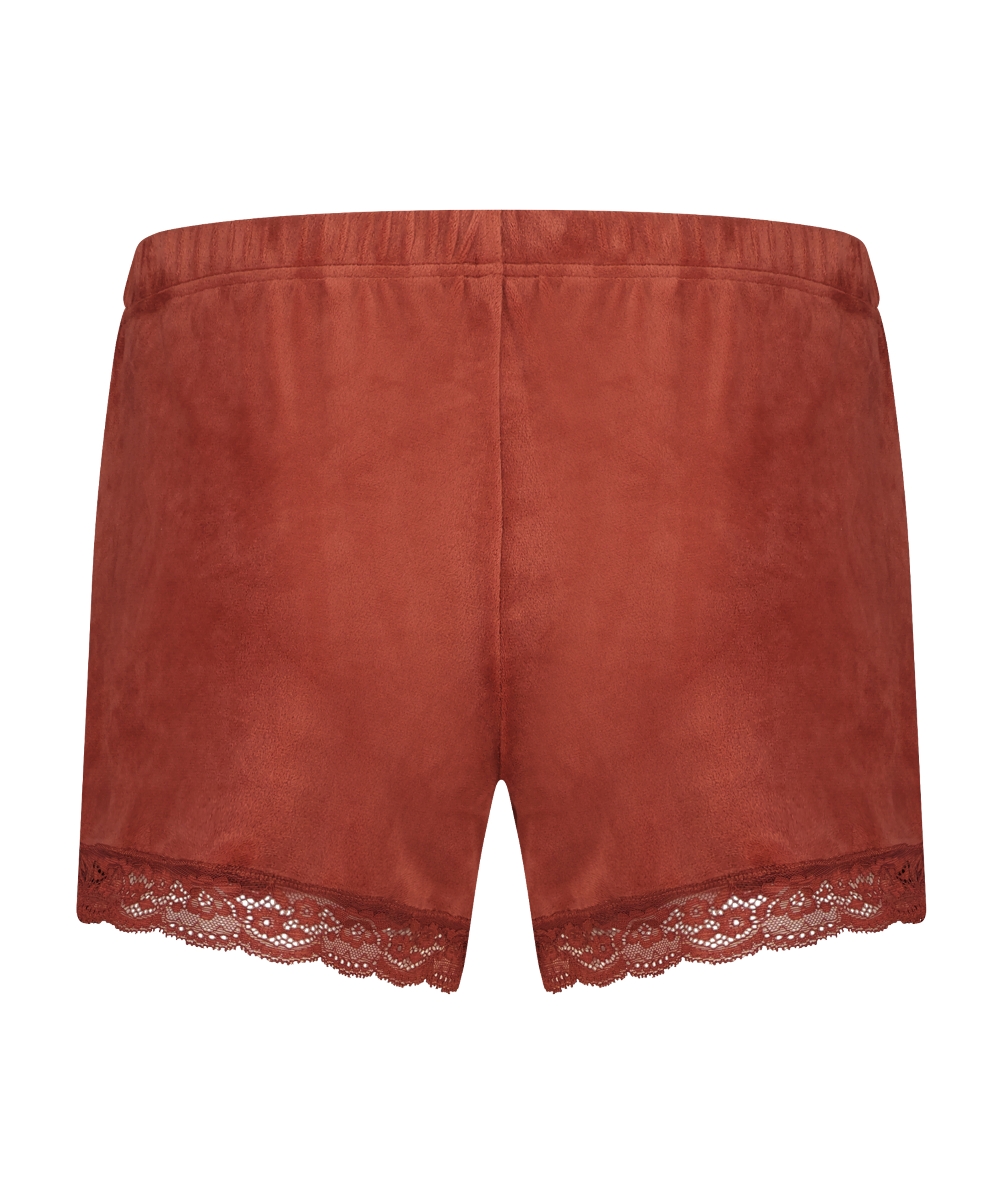 Shorts velour Lace, Brown, main