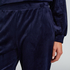 Pyjamasbukser i velour, Bl&aring;