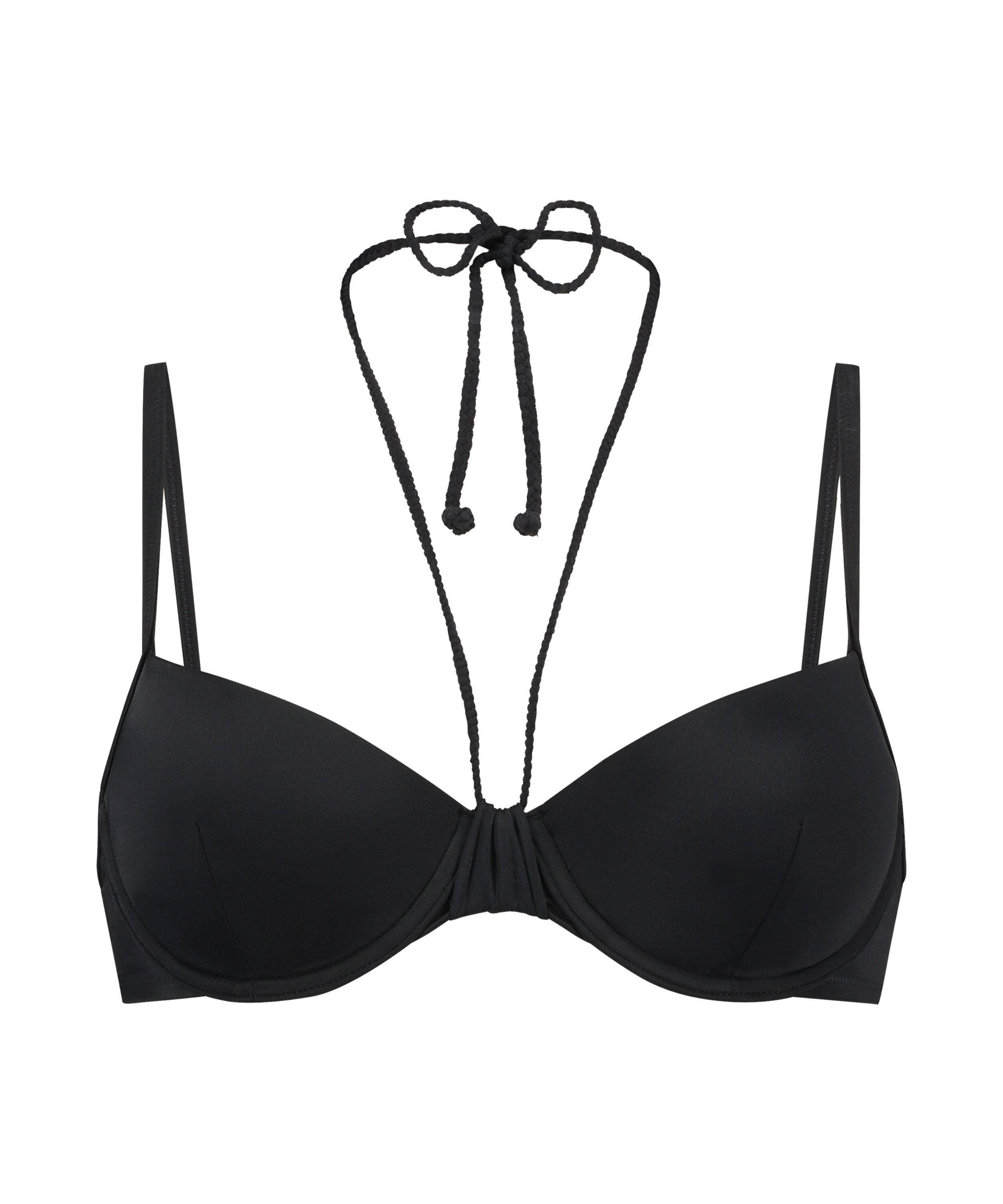 Formstøbt bøjle-bikinitop Luxe, Sort Formstøbt bøjle-bikinitop Luxe, Sort