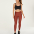 HKMX High waisted sportsleggings Shine On, R&oslash;d